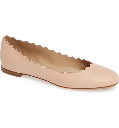 see by chloe ballet flats|chloe lauren scalloped ballet flats.